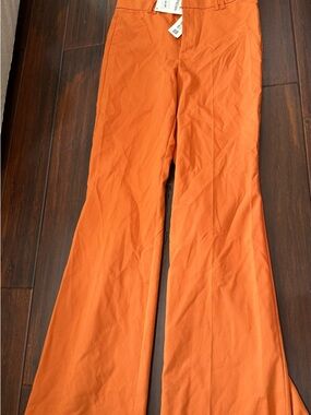 Zara Orange Flared Trousers